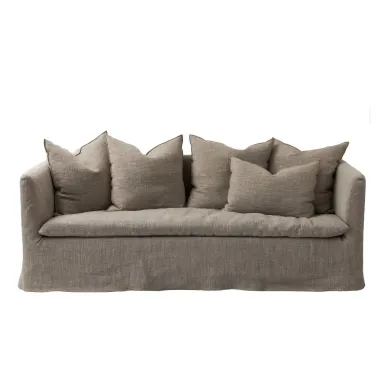 Canapé 3 places BOHO en toile nomade | Naturel