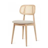 Vincent Sheppard - Chaise Titus Naturel - Assise Tissu Bouclé