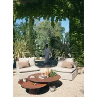 TABLE BASSE RONDE ACIER - OUTDOOR - MAISON DE VACANCES