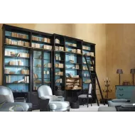 Bibliothèque ouverte noire et bleu - Haut de gamme - GRANGE