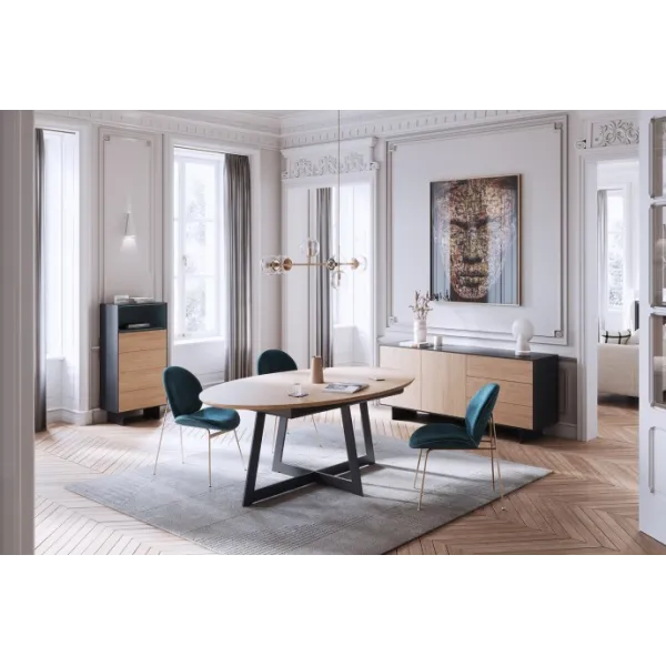 Table De Repas Elliptique   Quartz