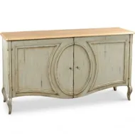 BAHUT PROVENCAL  BLANC PATINE - GRANGE - Coup de Soleil Mobilier