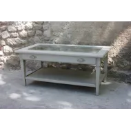 Table Basse Rialto  Rectangle  Avec Tiroir Vitré