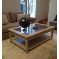 Table Basse Rialto  Rectangle  Avec Tiroir Vitré