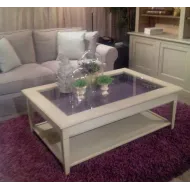 Table Basse Rialto  Rectangle  Avec Tiroir Vitré