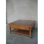Table Basse Rialto Carrée Avec Tiroir  Vitré