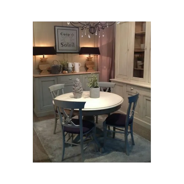 Table De Repas Saint Remy Ronde Avec Pied Central