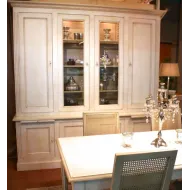 VAISSELIER 4 PORTES  TIROIR BLANC PATINE  Meubles COUP DE SOLEIL