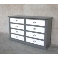 Commode grise patiné contemporaine RIALTO - Coup de Soleil Mobilie