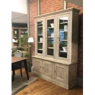 Vaisselier contemporain bois massif MANHATTAN - Coup de Soleil