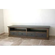 Meuble TV patiné Sydney - Coup de Soleil Mobilier