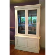 Bibliothèque grise - 2 portes Manhattan - Coup de Soleil Mobilier