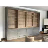 Bibliothèque - Meuble Tv Coulissant