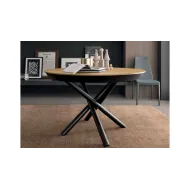 TABLE RONDE CONTEMPORAINE PIED CENTRAL- EXTENSIBLE
