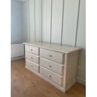 COMMODE PROVENÇALE A TIROIRS EN CHÊNE PATINÉ