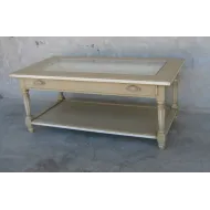 Table Basse Montmajour  Rectangle Avec Tiroir Vitré