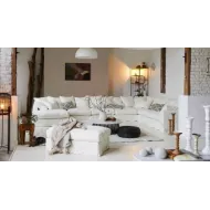 CANAPE D'ANGLE EN LIN  DEHOUSSABLE - BIARRITZ - HOME SPIRIT
