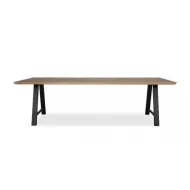 TABLE DESIGN - RECTANGULAIRE - CHENE - METAL - ALBERT